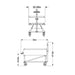 Technical drawing of the PolarCool Water Cart with dimensions labeled.