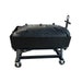 Black PolarCool Water Cart with wheels and bladder left side. 