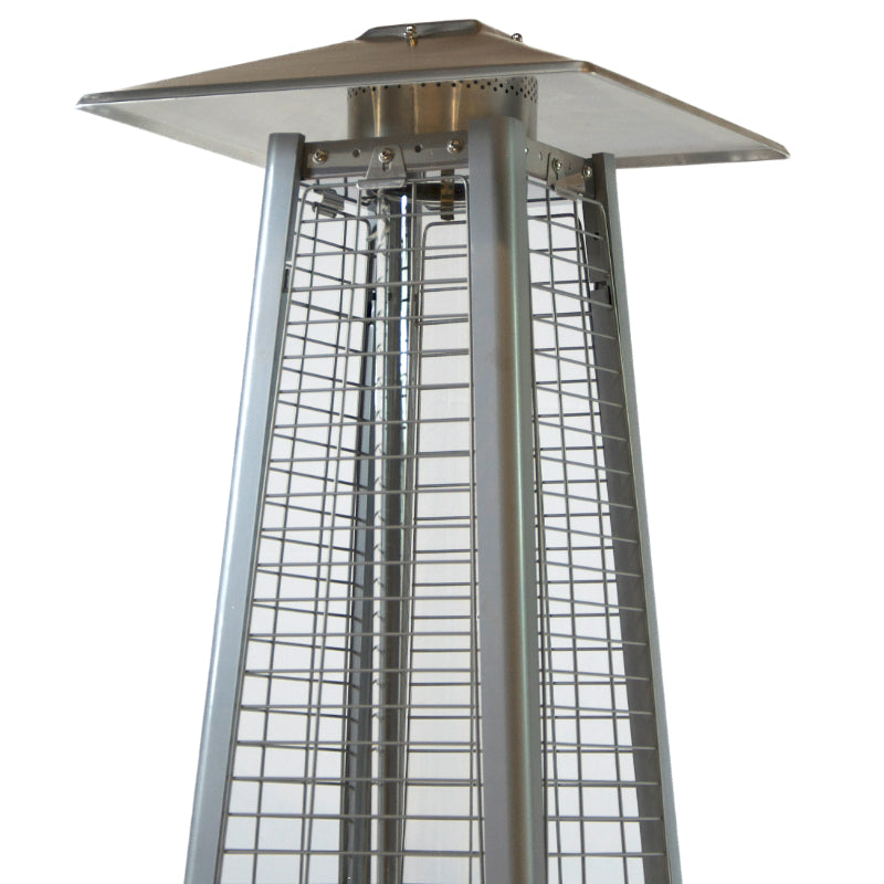 RADtec 89" Tower Flame Propane Patio Heater - Dark Brown Wicker (41,000 BTU)