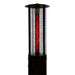 RADtec 80" Ellipse Flame Propane Patio Heater - Black with Ruby Glass (41,000 BTU) - Ridgeline Air