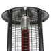 RADtec 80" Ellipse Flame Propane Patio Heater - Black with Ruby Glass (41,000 BTU) - Ridgeline Air