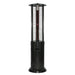 RADtec 80" Ellipse Flame Propane Patio Heater - Black with Ruby Glass (41,000 BTU) - Ridgeline Air