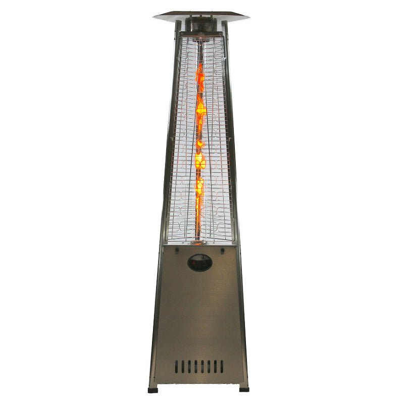 RADtec 93" Pyramid Flame Natural Gas Patio Heater - Stainless Steel Finish (41,000 BTU) - Ridgeline Air