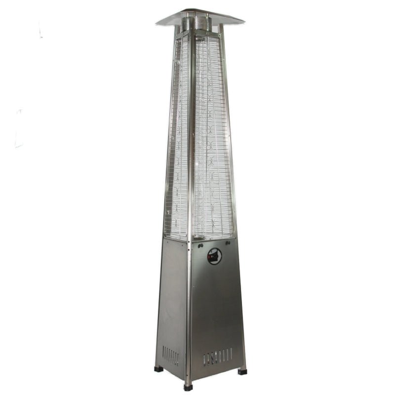 RADtec 93" Pyramid Flame Natural Gas Patio Heater - Stainless Steel Finish (41,000 BTU) - Ridgeline Air