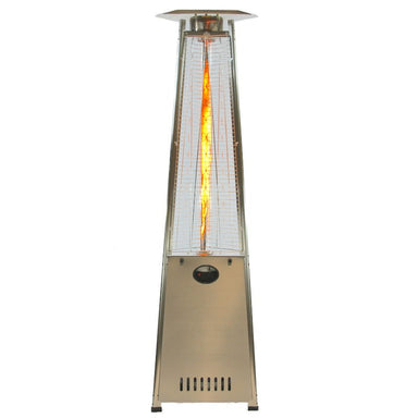 RADtec 93" Pyramid Flame Natural Gas Patio Heater - Stainless Steel Finish (41,000 BTU) - Ridgeline Air