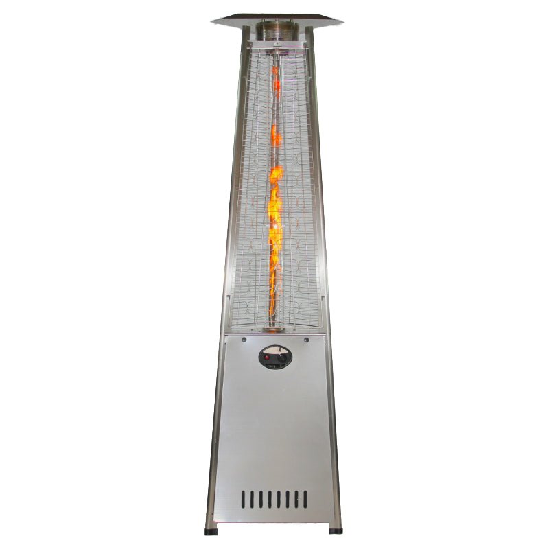 RADtec 93" Pyramid Flame Natural Gas Patio Heater - Stainless Steel Finish (41,000 BTU) - Ridgeline Air