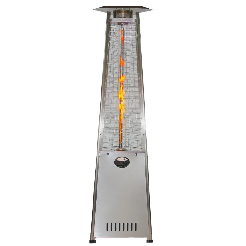 RADtec 93" Pyramid Flame Natural Gas Patio Heater - Stainless Steel Finish (41,000 BTU) - Ridgeline Air