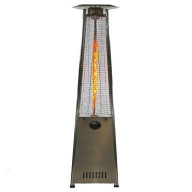 RADtec 93" Pyramid Flame Natural Gas Patio Heater - Stainless Steel Finish (41,000 BTU) - Ridgeline Air