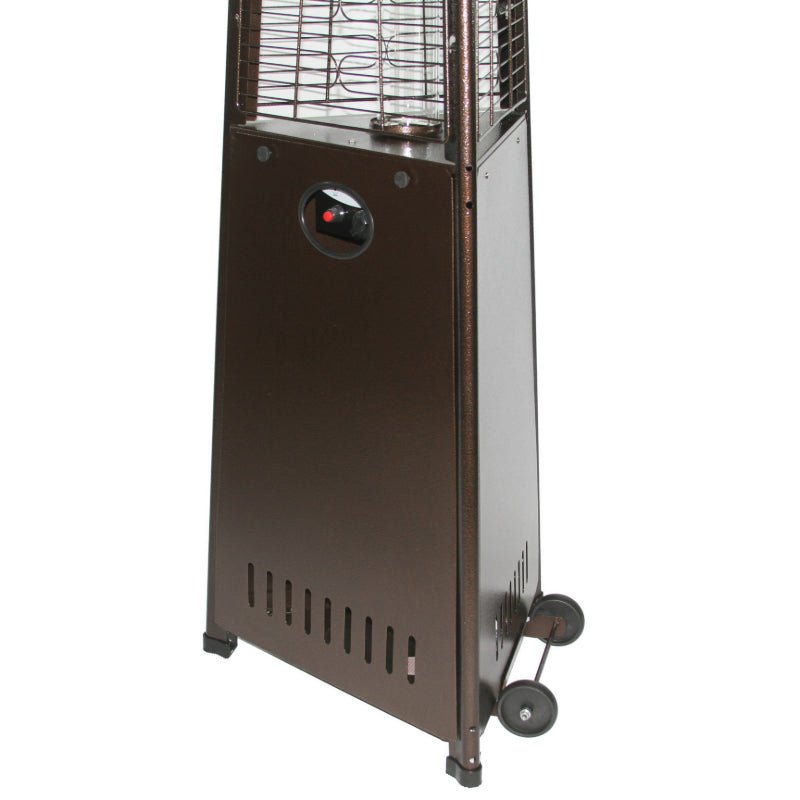 RADtec 93" Pyramid Flame Propane Patio Heater - Antique Bronze Finish (41,000 BTU) - Ridgeline Air