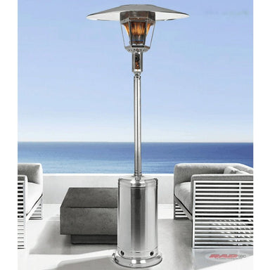 RADtec 96" Real Flame Natural Gas Patio Heater - Stainless Steel Finish (40,000 BTU) - Ridgeline Air